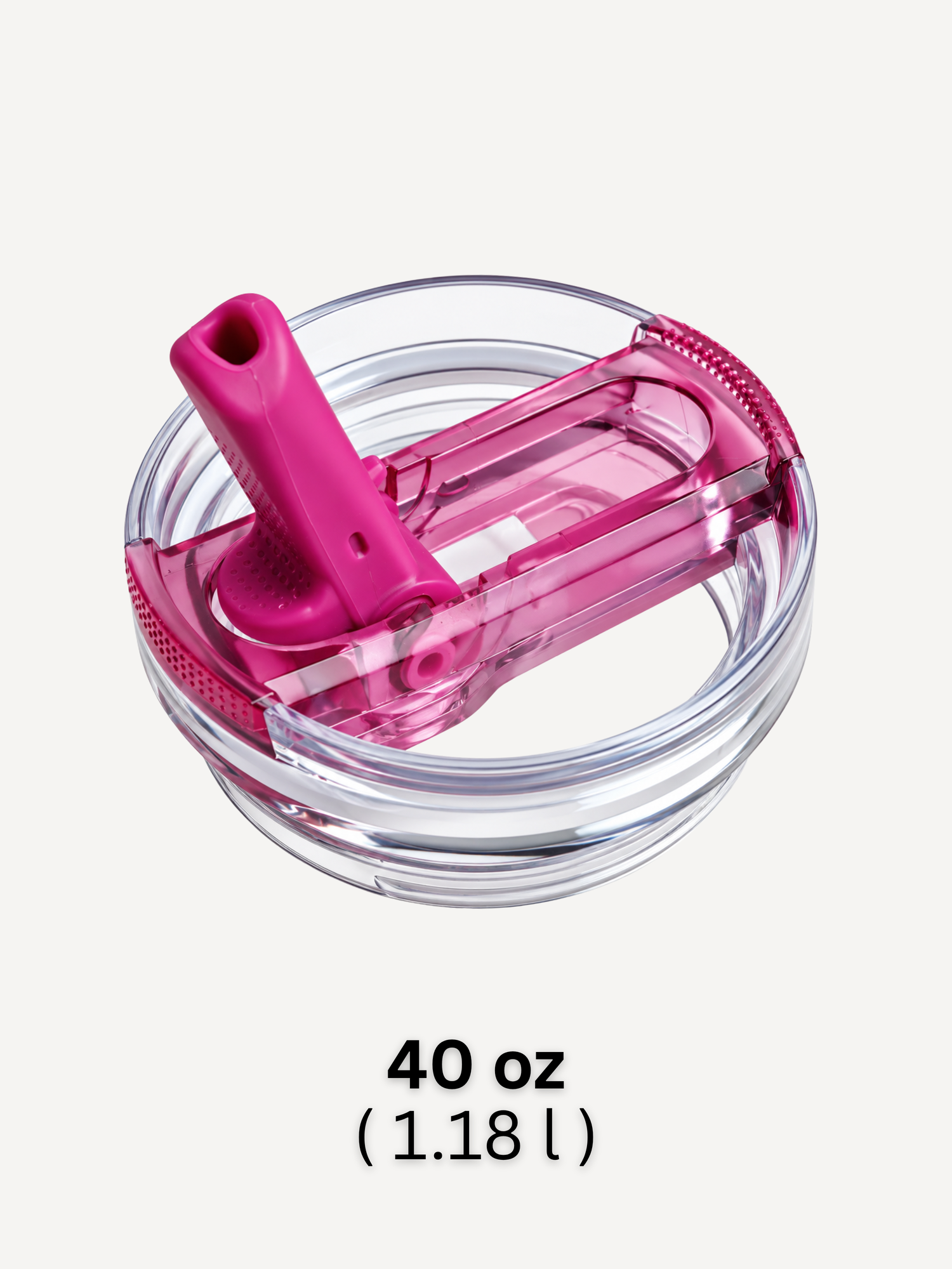 Крышка сменная непротекаемая Joymogl для кружек Stanley типа ProTour Flip Straw объёмом 40 oz (1,18 л), цвет малиново-розовый