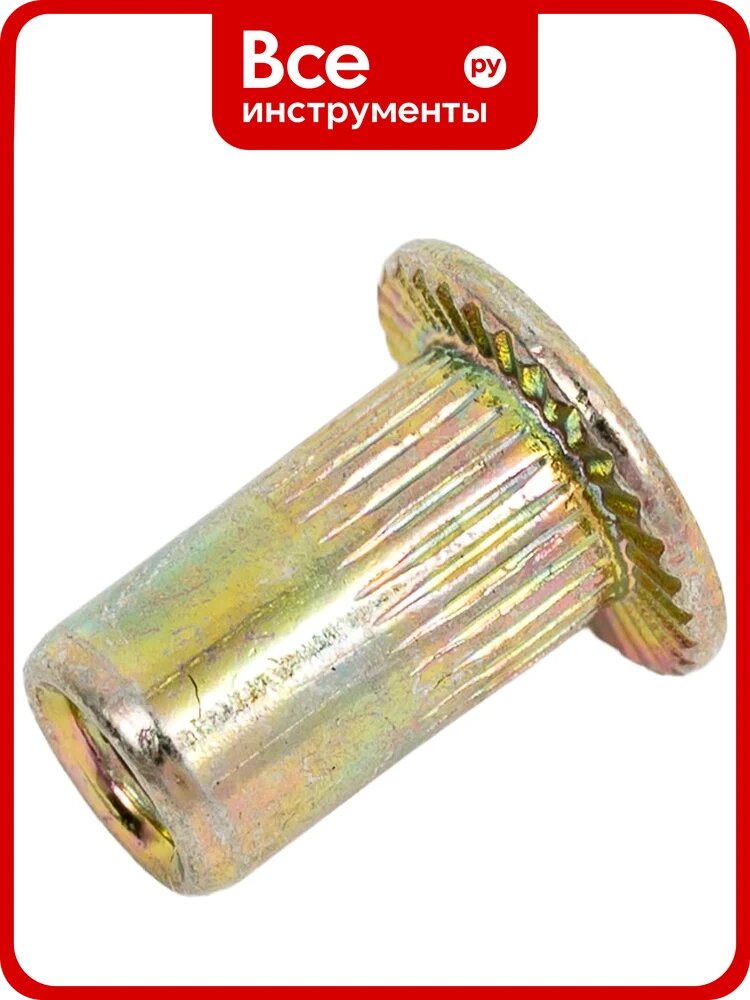 Заклепка резьбовая SORREX стандартный бортик с рифлением М3x9 (250 штук) PZW M3 250