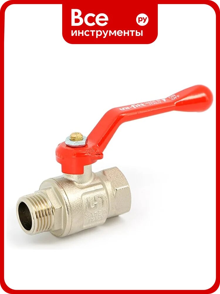 Шаровой кран Uni-Fitt НВ 1 1/2", полнопроходной, ручка ETALON 111L6000