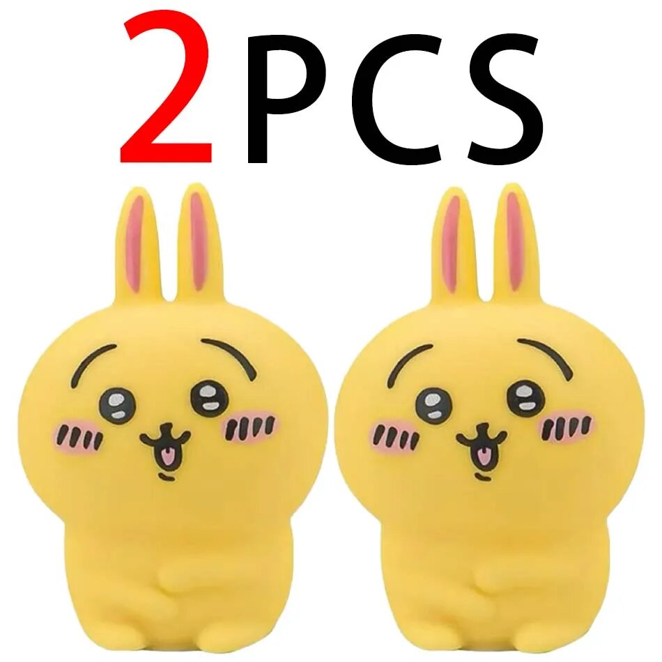 Светодиодный ночник Chikawa Kawaii Hachiware Usagi Желтый, C 2Pcs