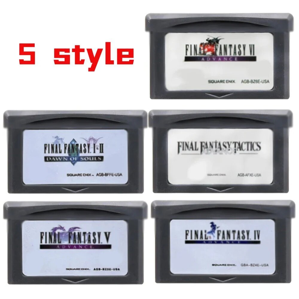 Игровой картридж Final Fantasy Series GBA USA-5 style
