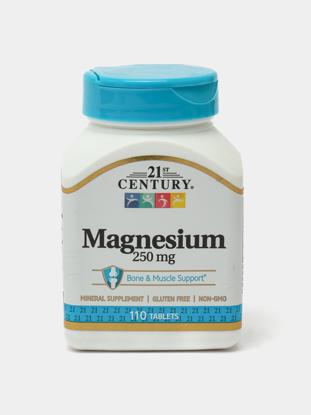 Витамины Magnesium 21st Century, магний, 250 мг, 110 таблеток — фото 1