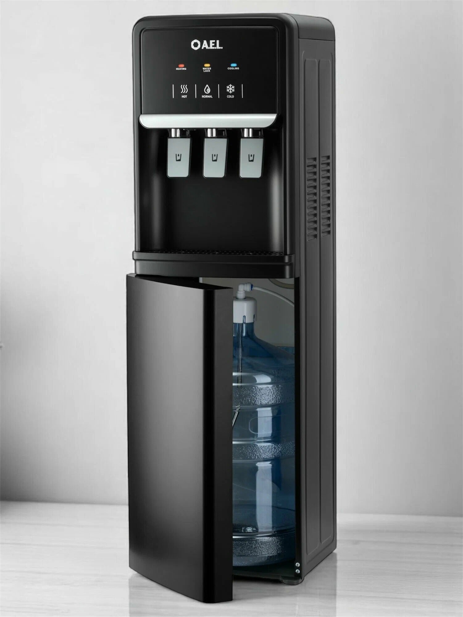 Ecos 815A Black. Гарантия 12мес. С нижней загрузкой бутыли, 3 крана.