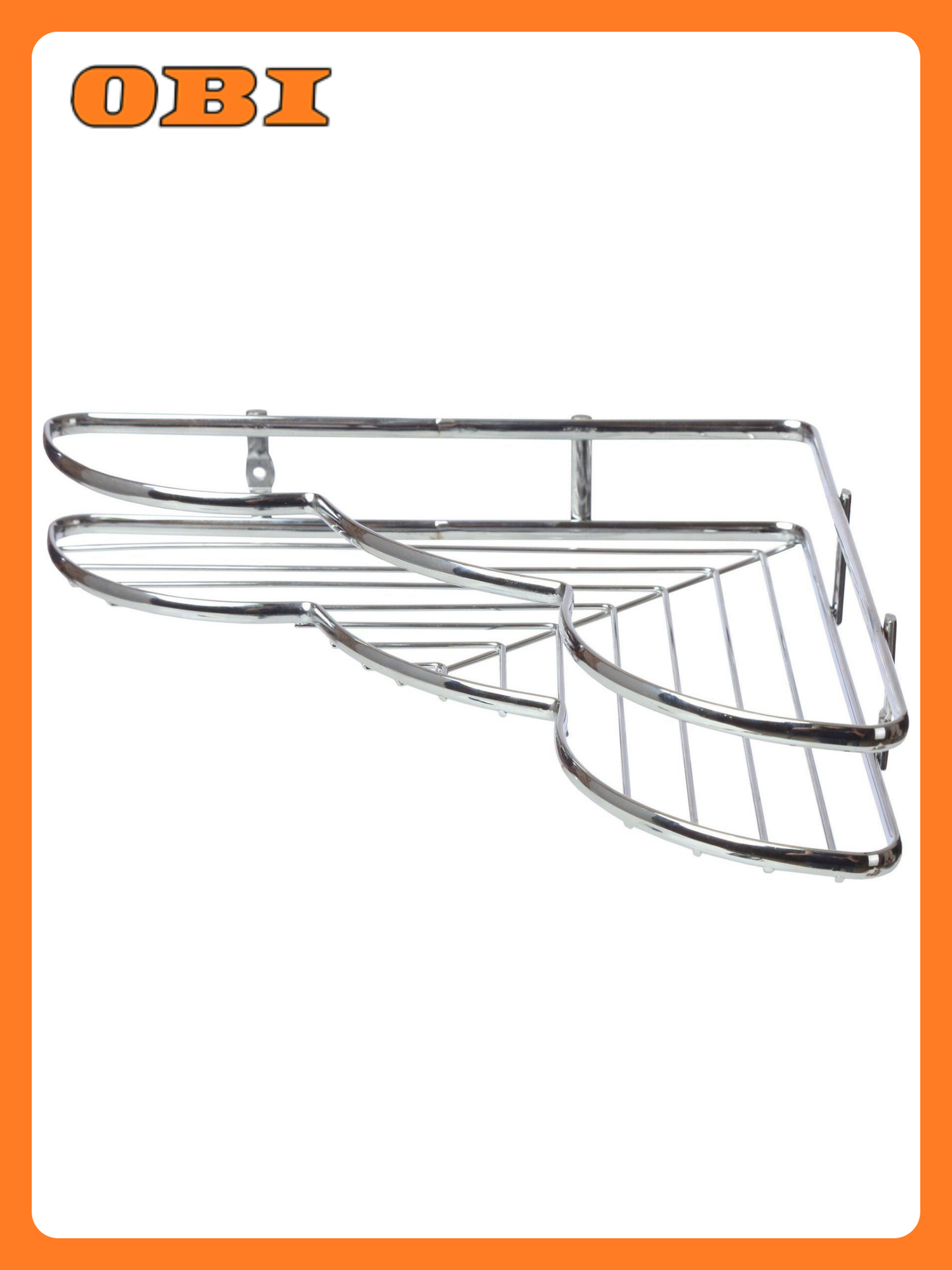 Полка для ванных принадлежностей VANSTORE MODERN WINGS хром 50х280х280 мм