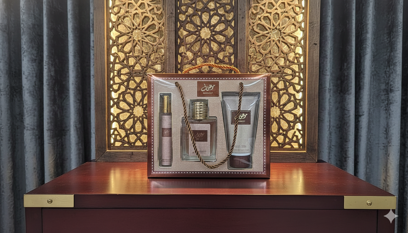 Женский и мужиский парфюмерный набор Mousuf от Ard Al Zaafaran. спрей для тела лак для волос дезодорант