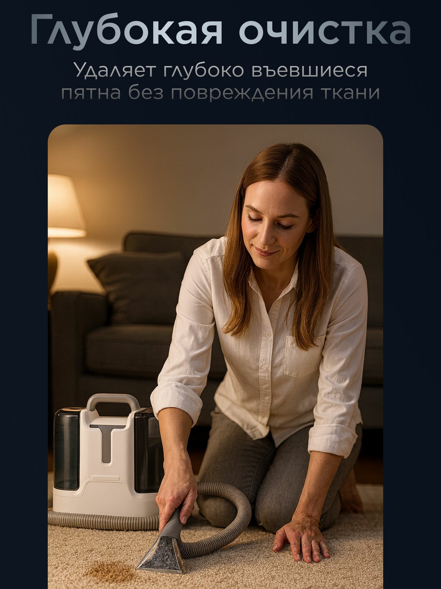 Моющий пылесос для мебели химчистка, для дома и ковров, 6 насадок. — фото 1