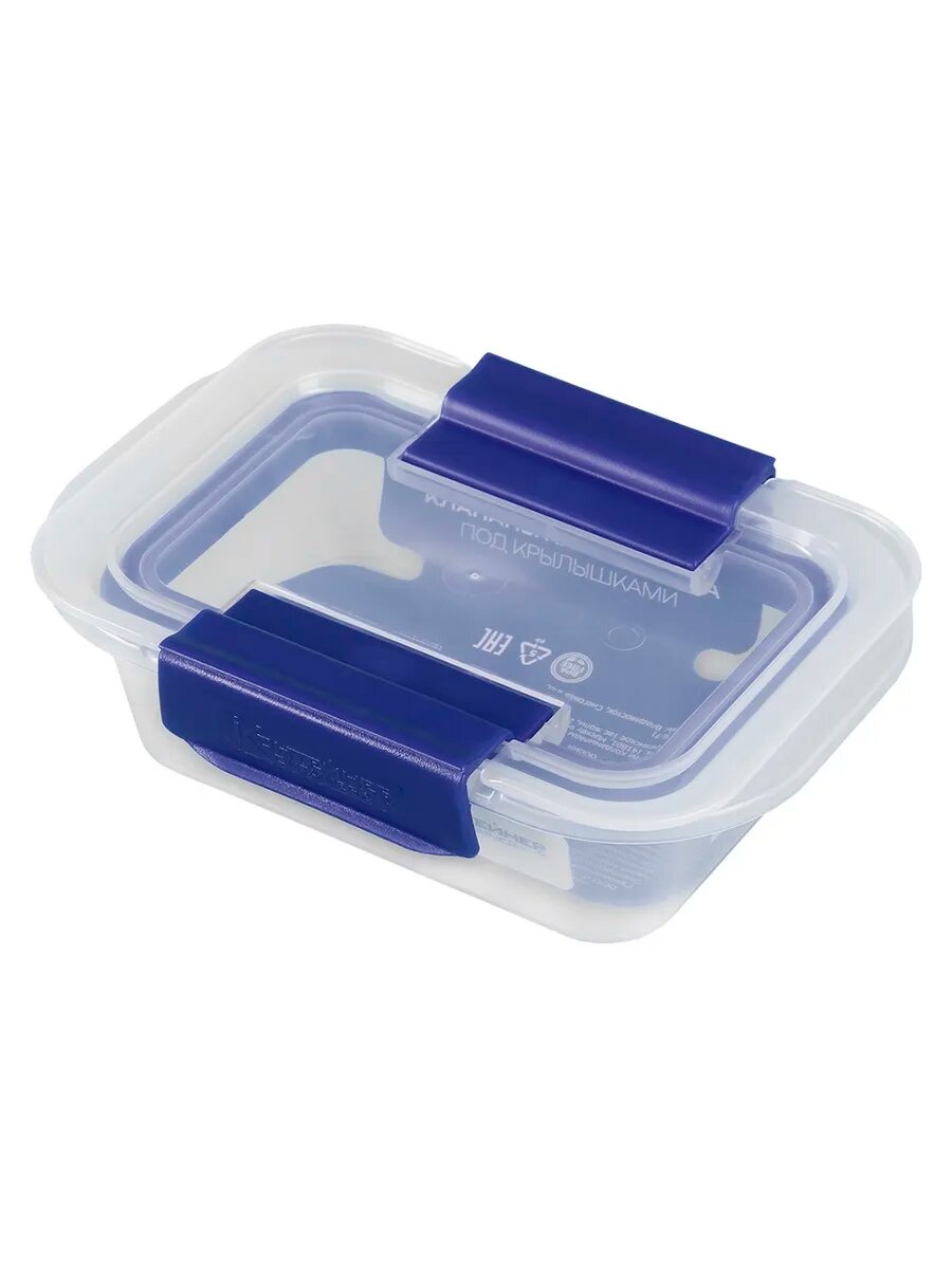 Контейнер для хранения Pomi d Oro Good Good  пластик  прямоугольный  для СВЧ  370мл