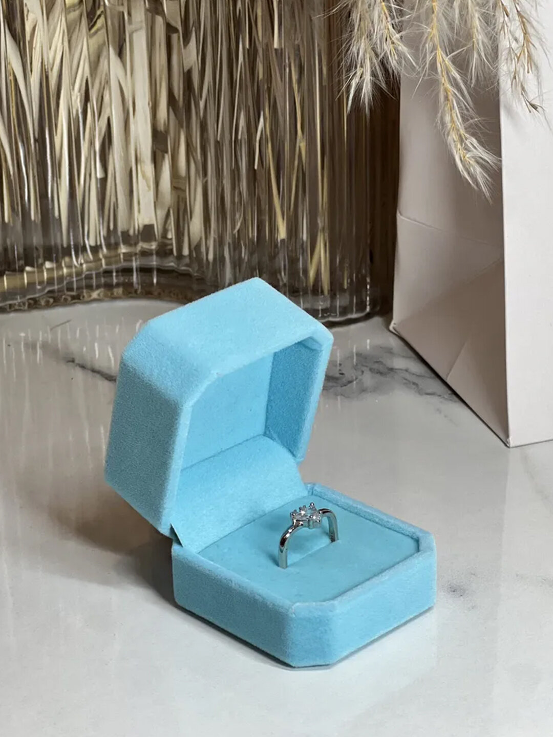 Органайзер для колец 6х4, бирюзовый — фото 1