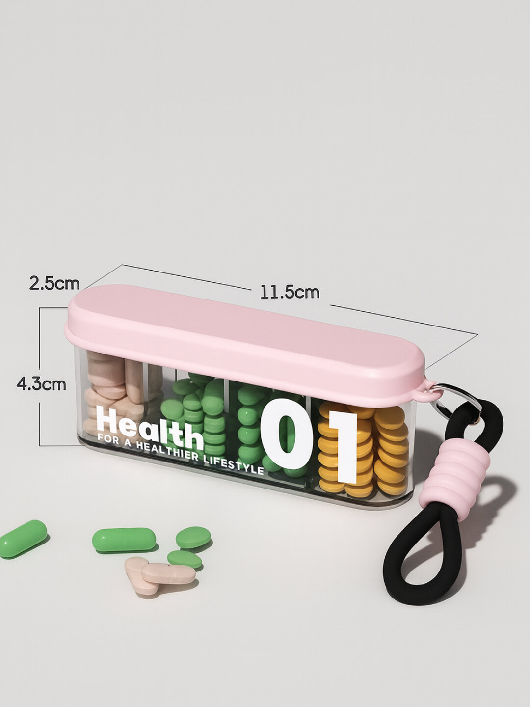 Таблетница - контейнер, органайзер, для лекарств, бадов и витаминов