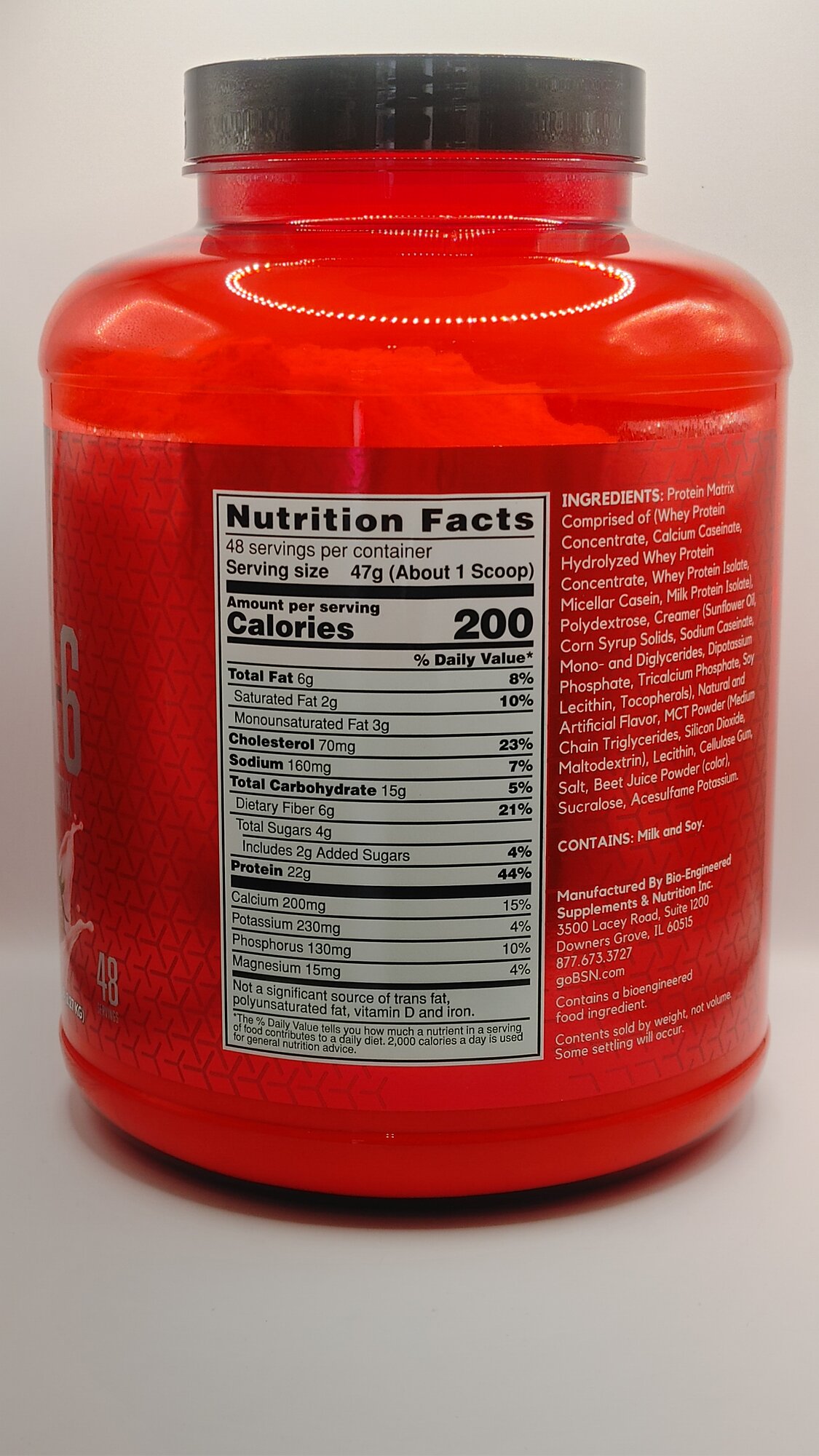 Протеин BSN "Syntha-6", со вкусом клубники, многокомпонентный, 2,27 кг — фото 1