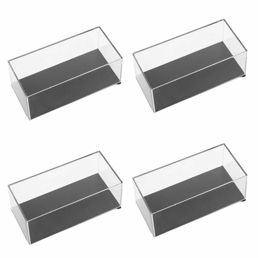 4 Прозрачные Коробки для Автомобильных Моделей Из Пластика Для Демонстрации Игрушек