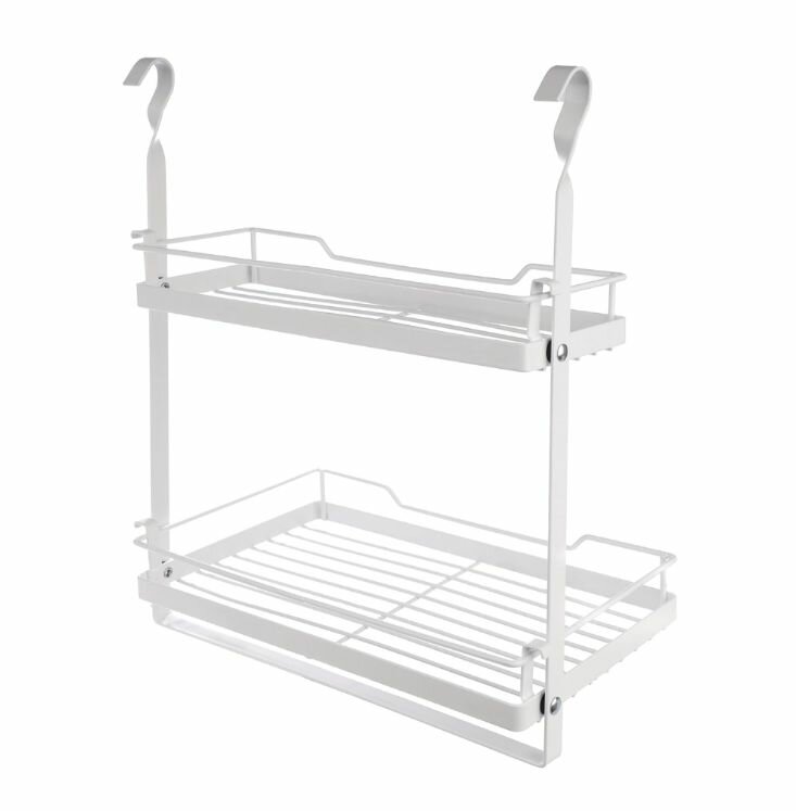 Полка для рейлинга KITRO 2-ярусная белая — фото 1