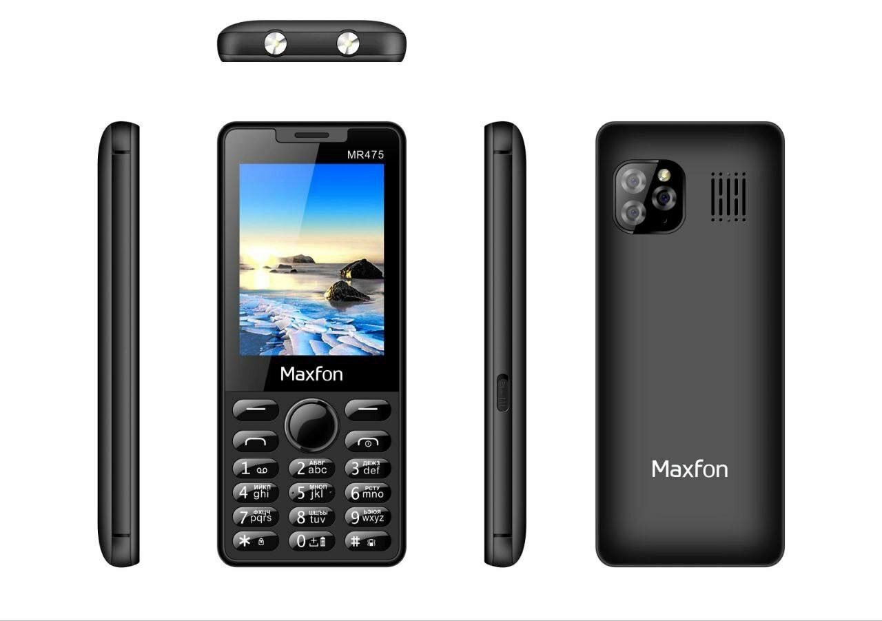 Кнопочный телефон Maxfon MR475Maxfon MR475 — это удобный и надёжный кнопочный телефон для повседневного использования.