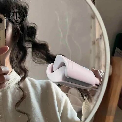 Изображение товара GM Плойка для волос волна 32мм (розовая V-образная)