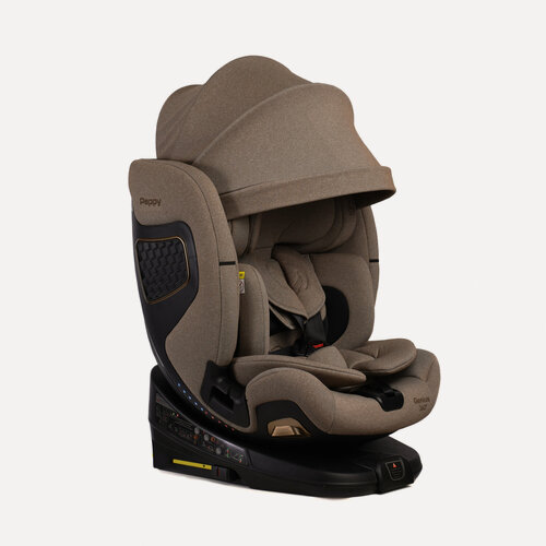 Изображение товара Автокресло детское вращение 360 Peppy Genius 0-36 I-Size 40-150 см, с козырьком, Brownie (модель WG03 PRO)