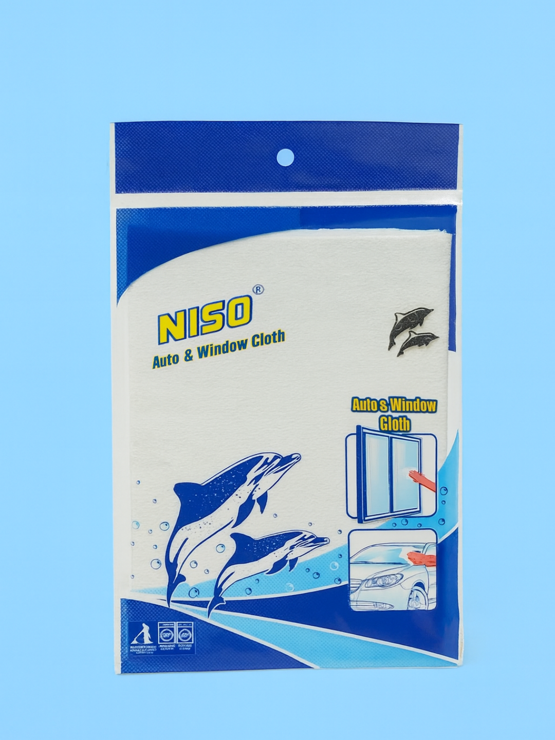 Салфетка для авто и окон эффективно очищает стекло без разводов, придавая поверхности чистоту и блеск.