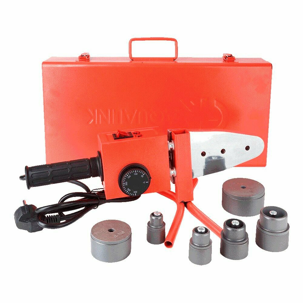 Аппарат сварочный (набор) для полипропиленовых труб с насадками 20-40 мм (1500 Вт), железный кейс