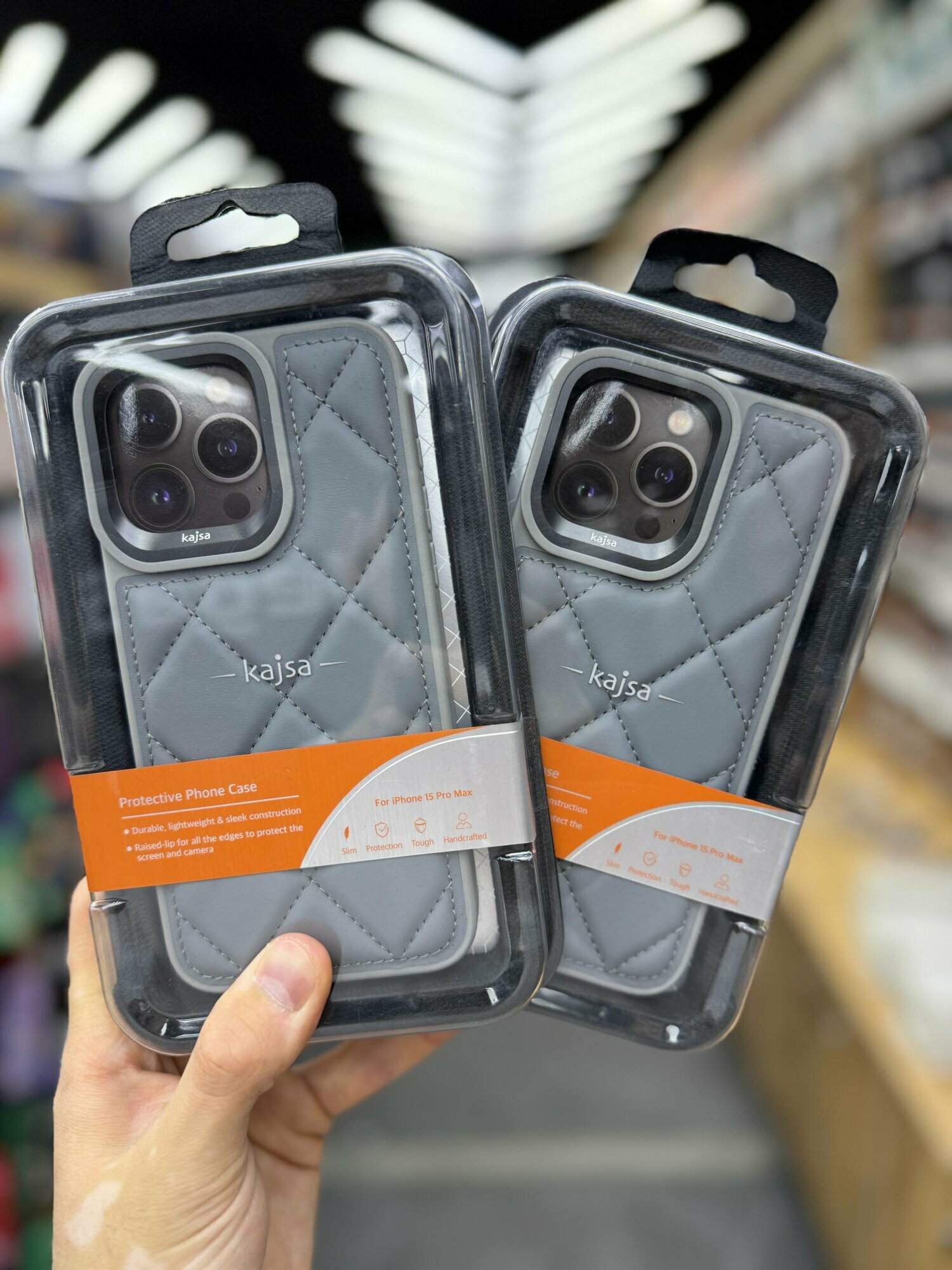 Чехол KAJSA противоударный для iPhone 15 Pro, защитный бампер, стильный дизайн, разноцветный