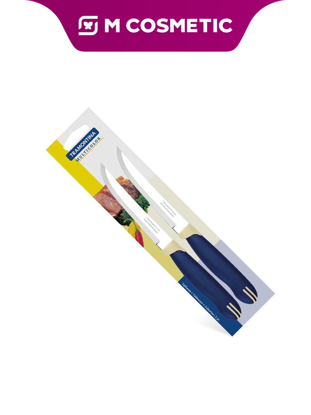 Набор ножей Tramontina Multicolor, для стейков, нержавеющие лезвия, 12.5 см