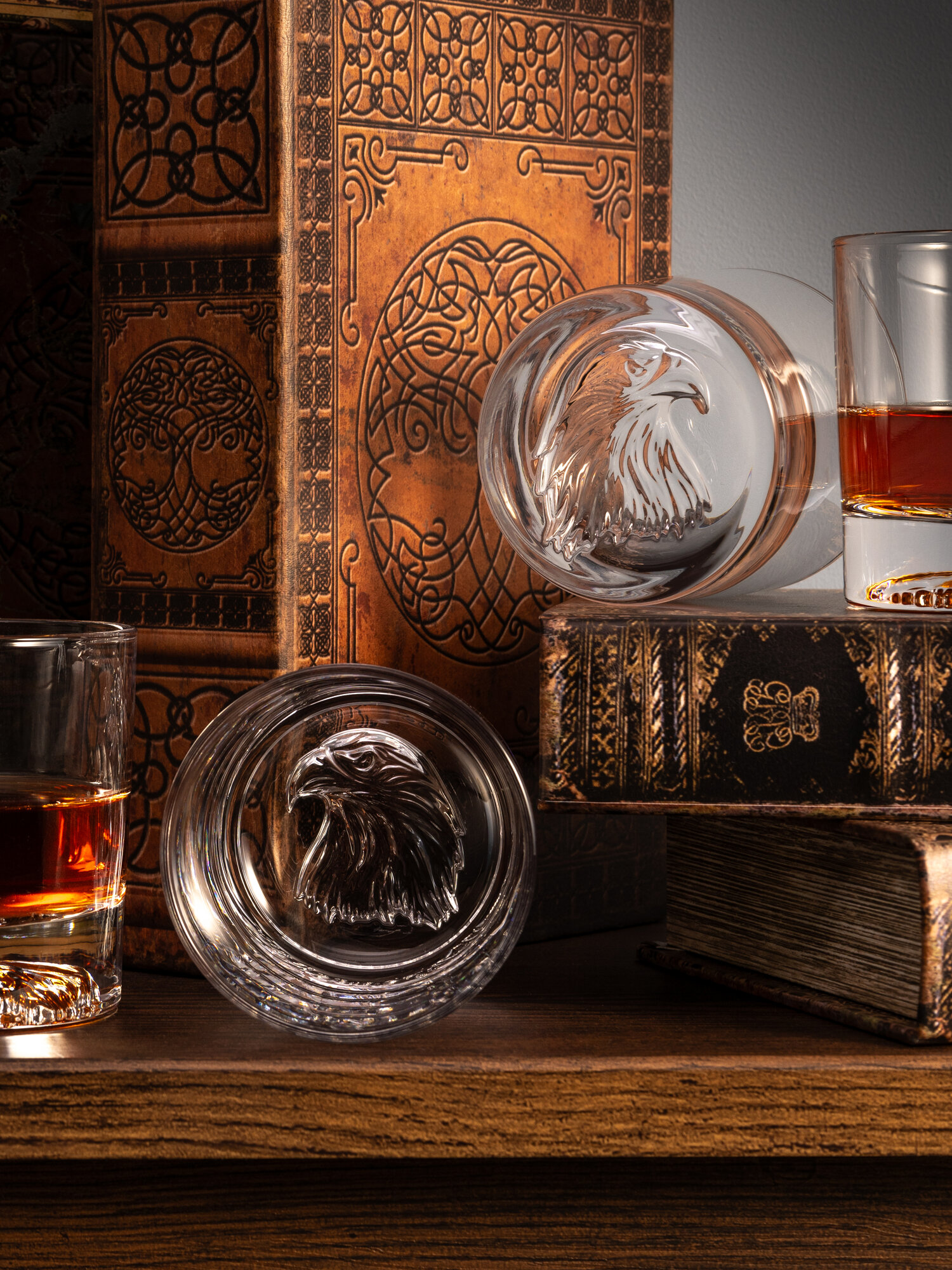 Набор стаканов для виски Lefard "EAGLE", 4 шт, 310 мл, стеклянные — фото 1