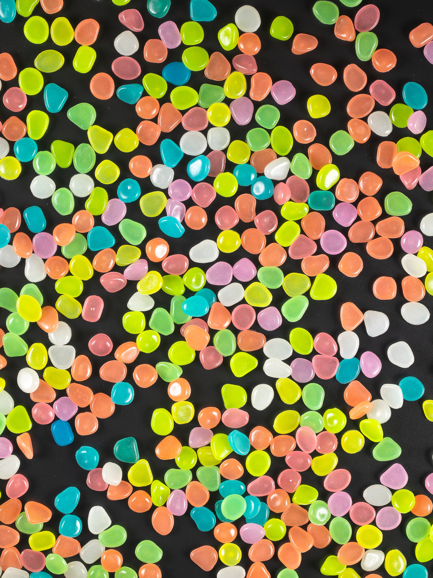 Декор для аквариума камни светящиеся 150 шт разноцветные, COLOR Si — фото 1