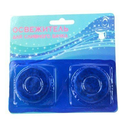 Освежитель для сливного бачка унитаза (2 таблетки с ароматом) — фото 1