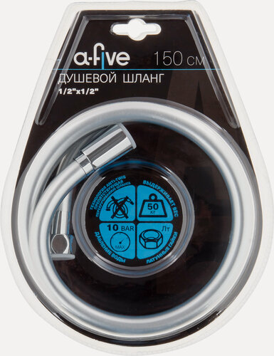 Изображение товара Душевой шланг A-FIVE A5-002, длина 150 см, 5-слойный ПВХ, нержающая сталь