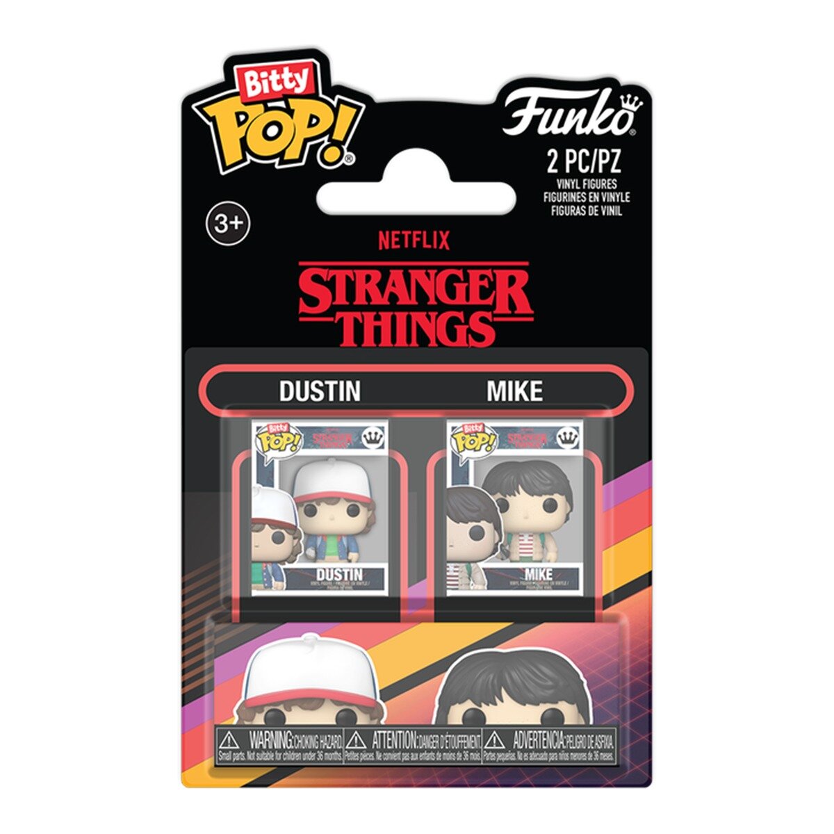 Набор фигурок Funko POP! Bitty Stranger Things 88936 Дастин и Майк, 2 шт — фото 1