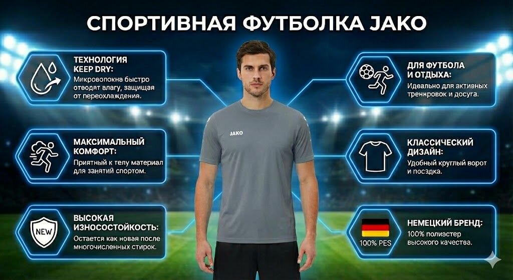 Футболка спортивная JAKO