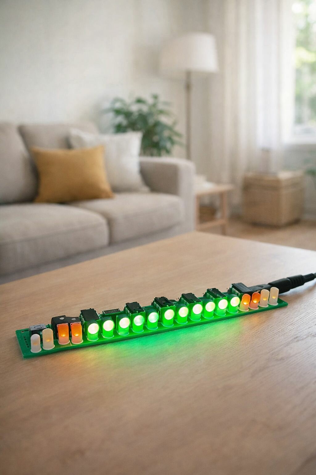 Набор для самостоятельной сборки и пайки (конструктор) "Музыкальный светодиодный индикатор" (. Ф)