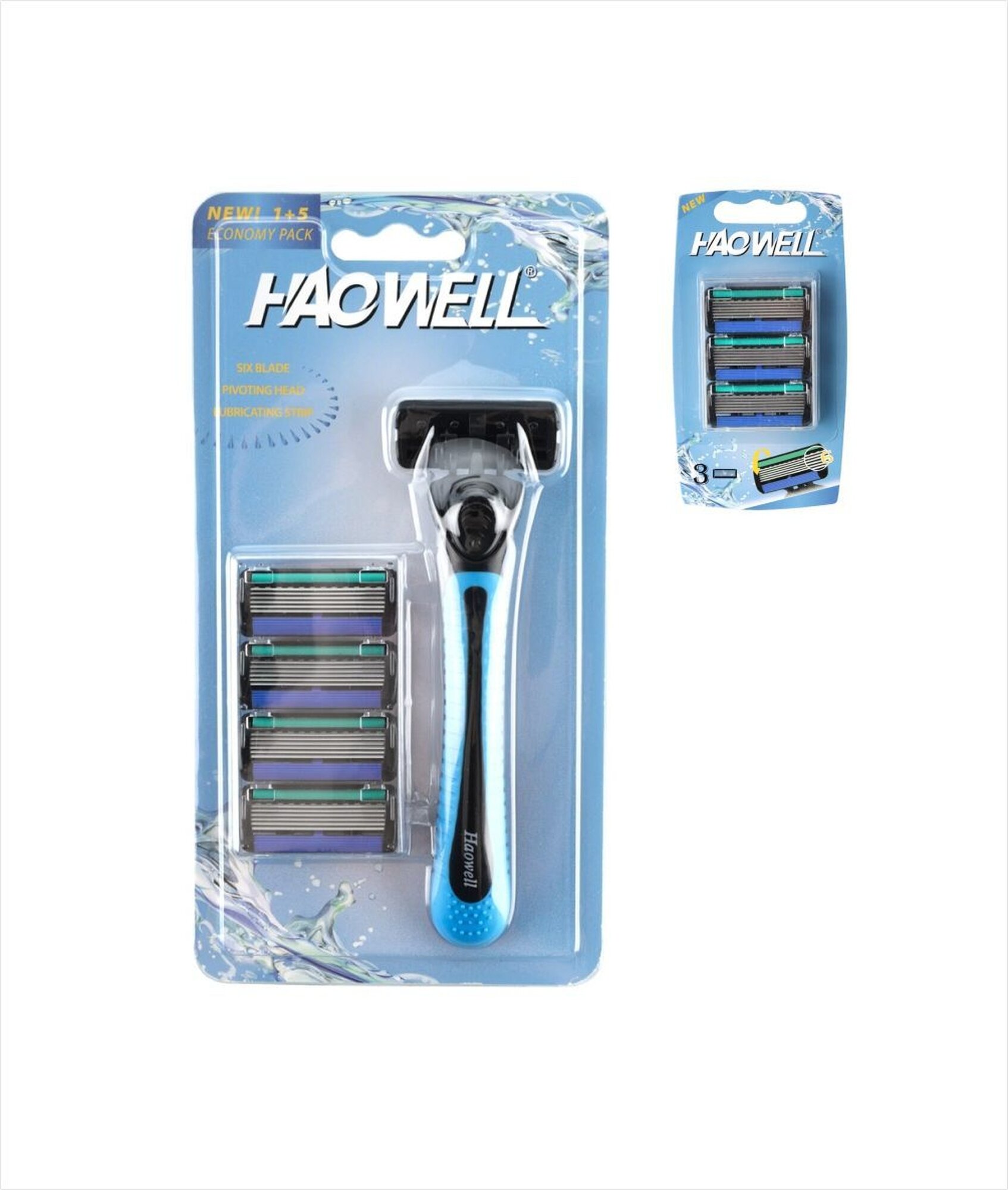 Станок для бритья HAOWELL HW-601DR, 6 лезвий, плавающая головка