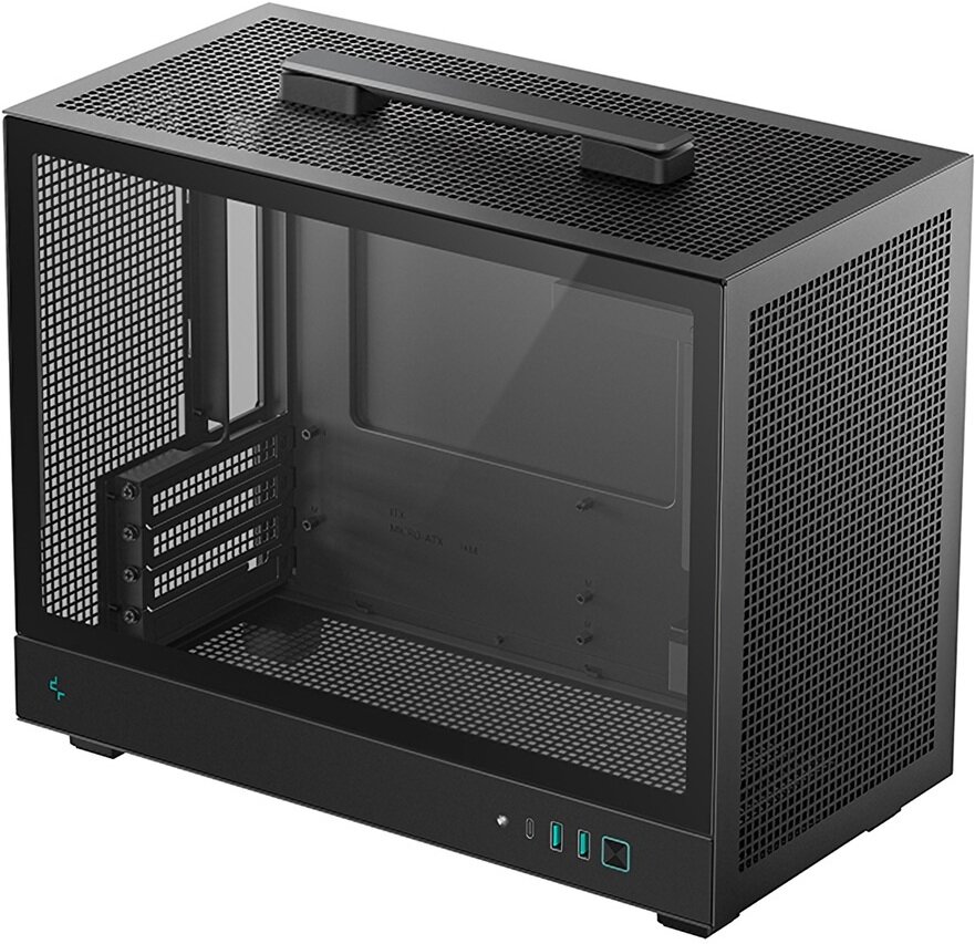 Корпус DeepCool CH160 Plus (R-CH160-BKNGM0-G)(материал: сталь ABS+SPCC, окно: закалённое стекло)