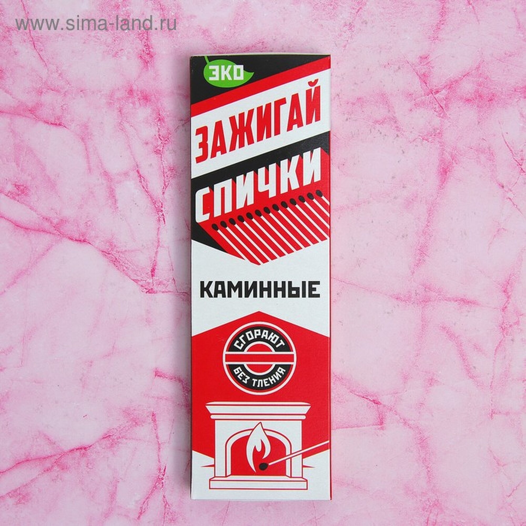Спички каминные наполнением Сима-ленд 2799733, 40 шт, красные