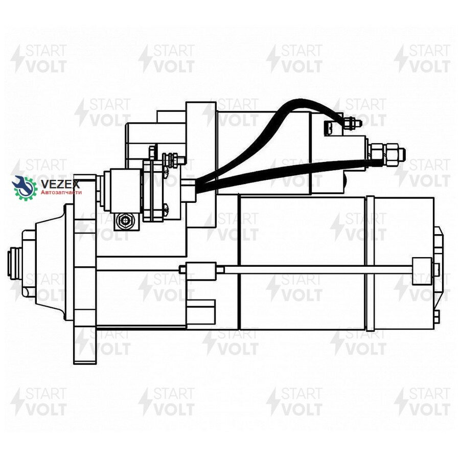 STARTVOLT LST0703 стартер !24В, 6.2кВт \КАМАЗ 5490, MB Axor с дв. OM 457LA