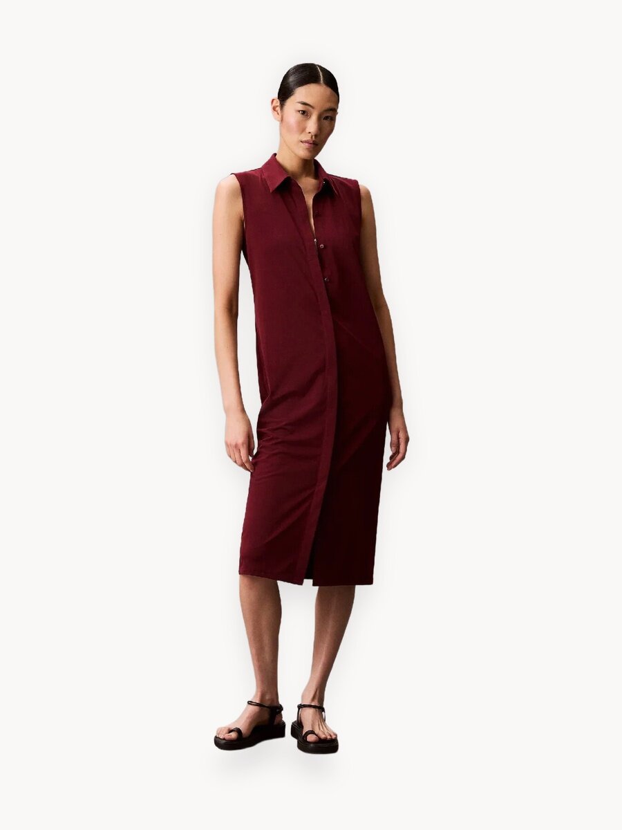 Платье CALVIN KLEIN, размер  XL, бордовый