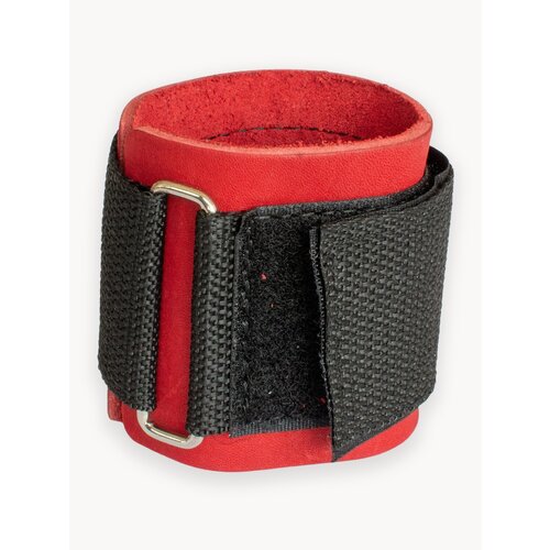 Напульсник (манжета спортивная на руку) ReKoy FHKB кожаный на липучке, красный, 1 шт