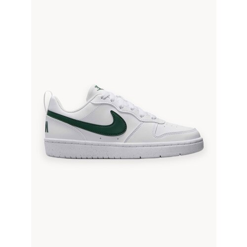 фото Кроссовки nike court borough low, размер 4.5y us, белый/зеленый