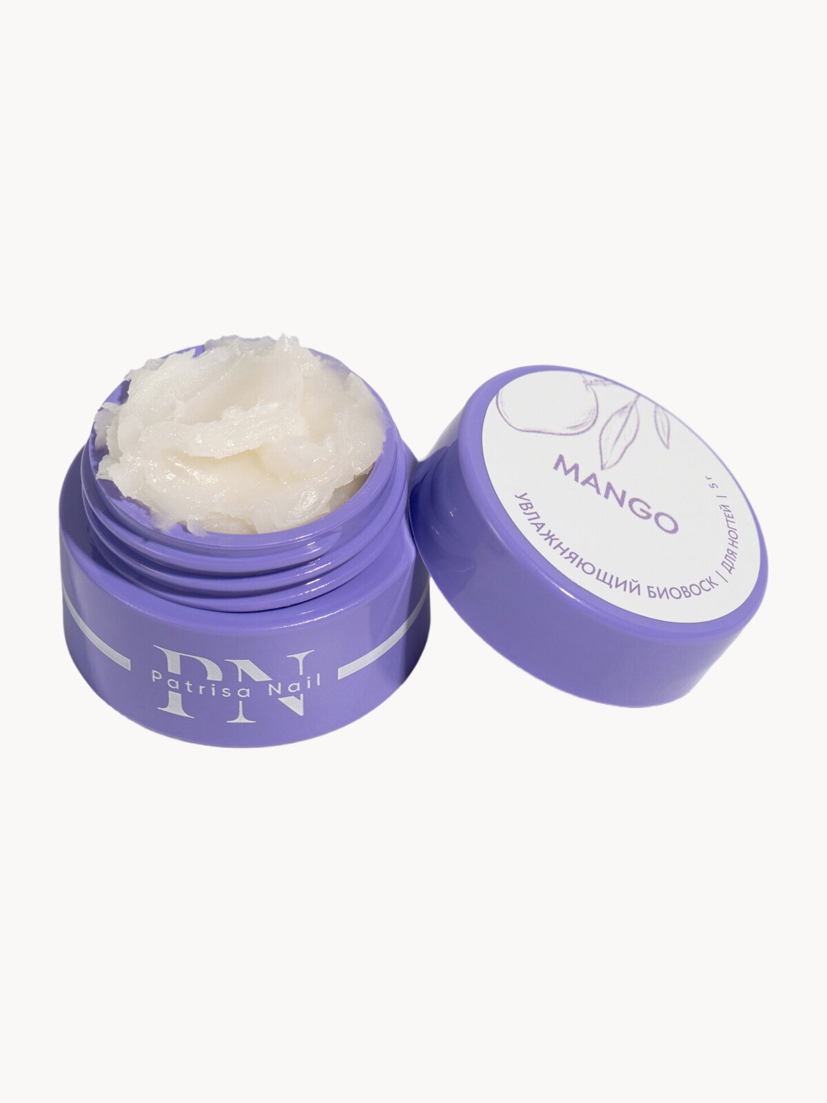 Укрепляющий воск для ногтей Mango от Patrisa Nail, с ароматом манго, 5 граммов