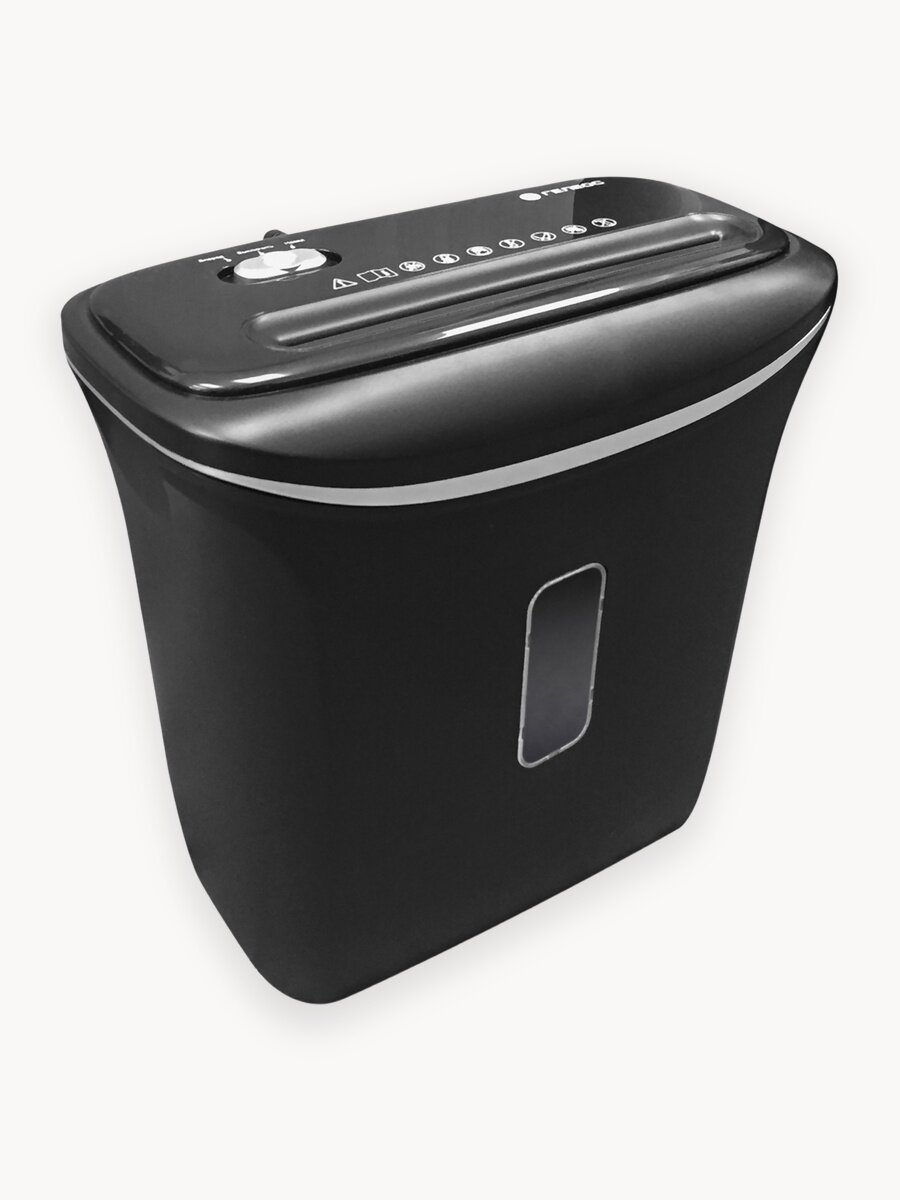 Шредер для бумаги гелеос УД14-4, фрагмент 3,9 x 30 мм, уровень секретности Р-4, до 6 листов за раз, корзина 14 л