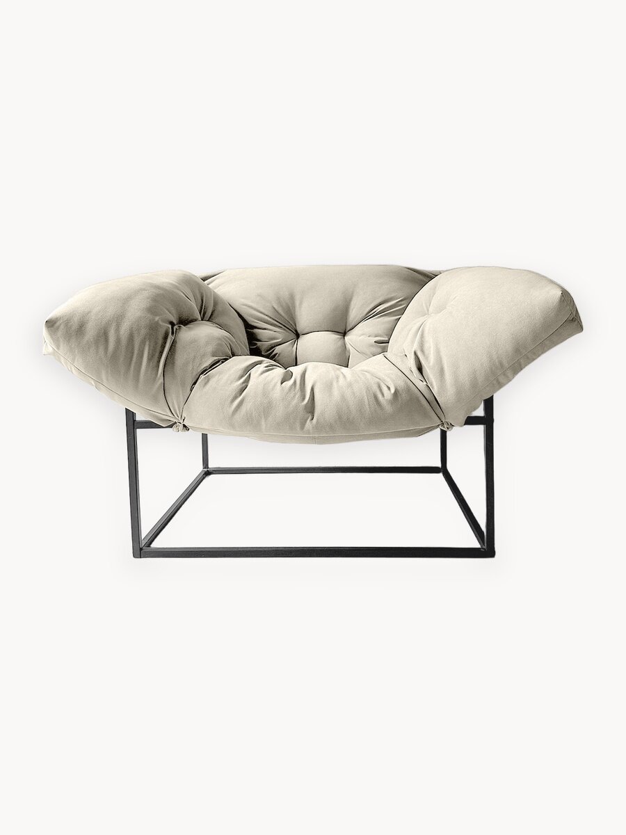 Кресло для отдыха Буффон велюр белый