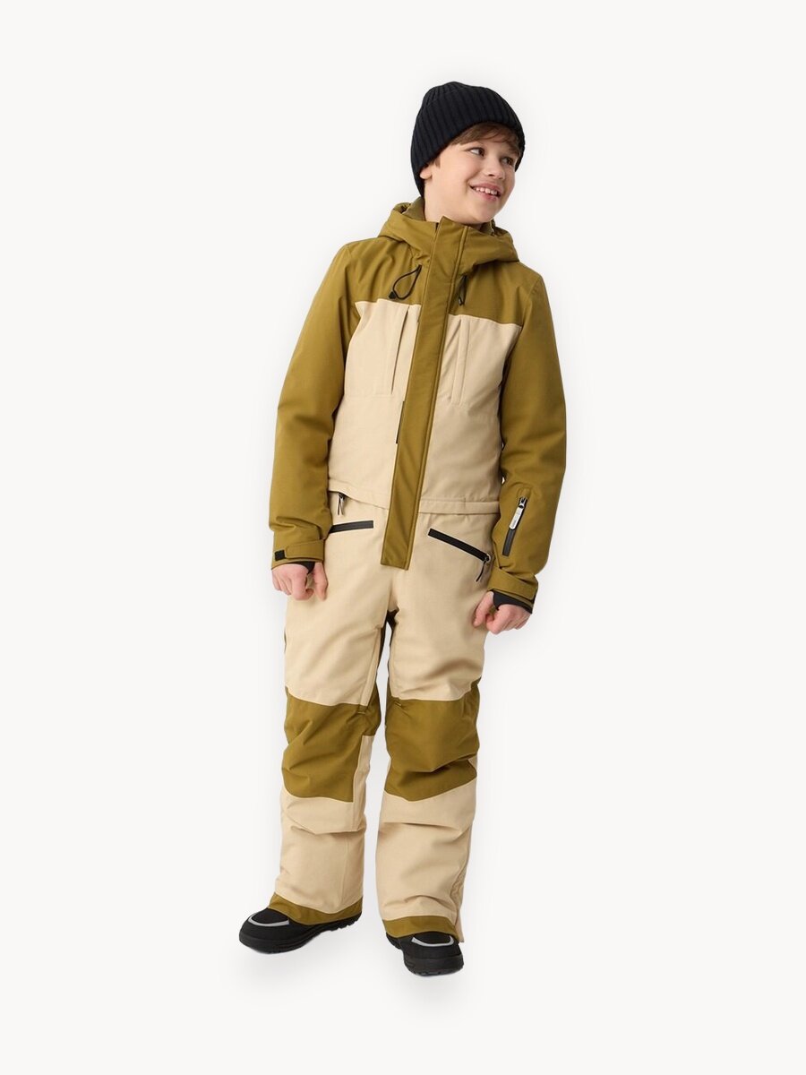 Комбинезон утеплённый Lassie Raimo, размер 128, , бежевый