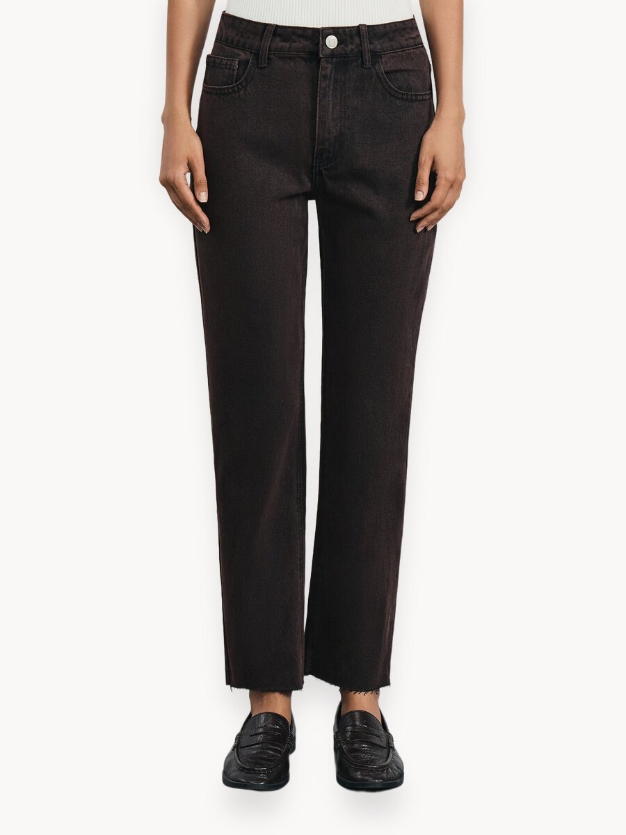 Джинсы Zarina straight cropped