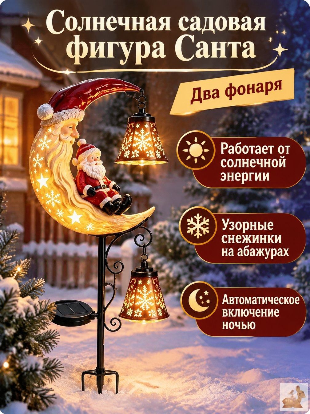 Елочная игрушка 80 см дед мороз красный 1 шт