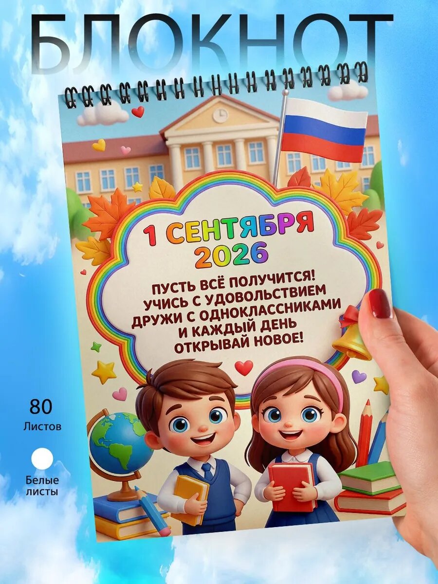 Блокнот А6 - Школа - Первое сентября