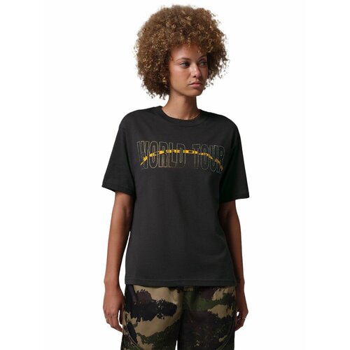 фото Футболка спортивная nike w j brk ss gf gfx tee wt, размер xl, черный