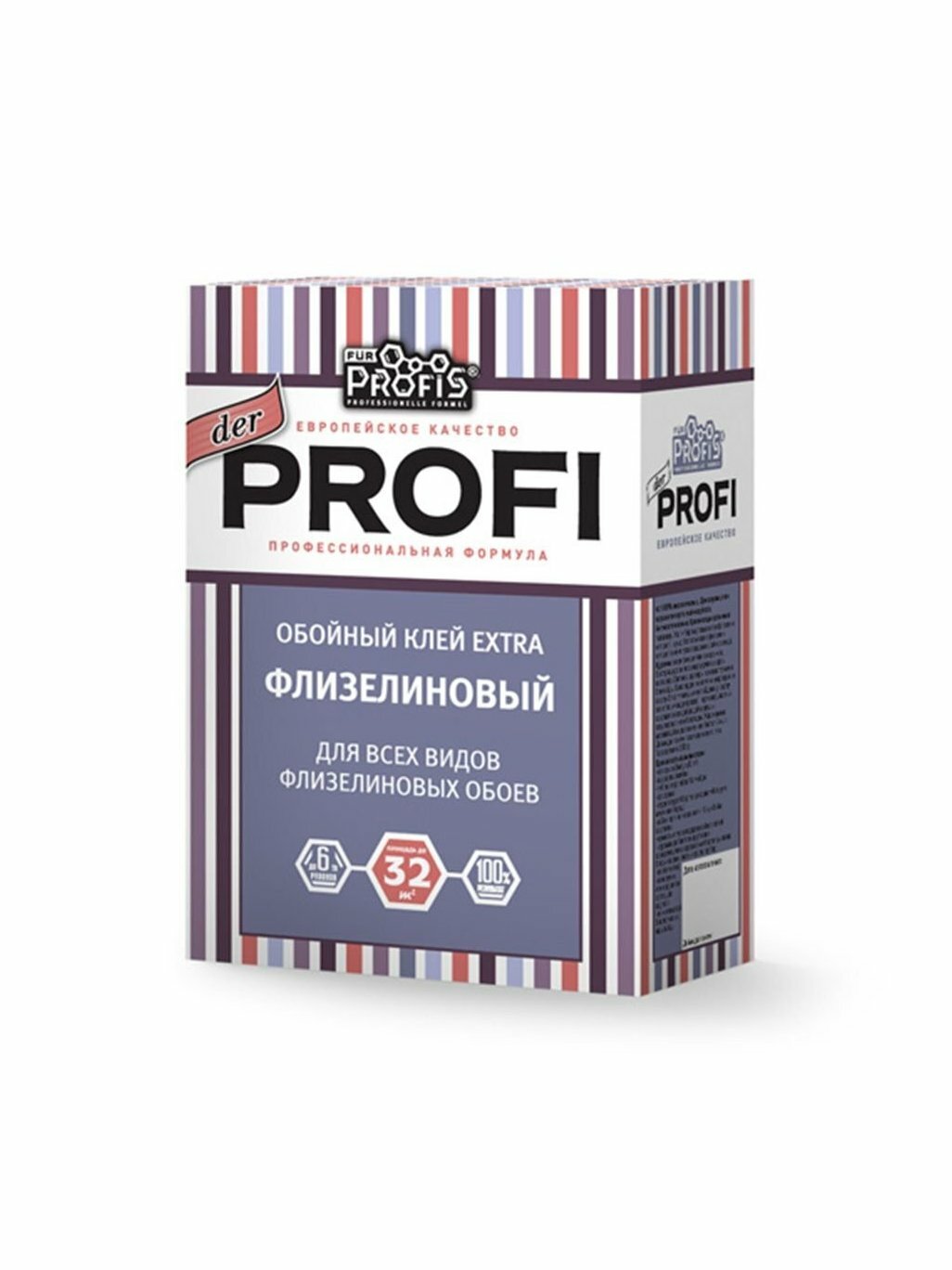 Клей для флизелиновых обоев der PROFI Extra, 200 г, производство Германия