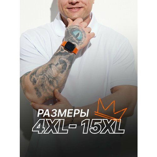 фото Поло mr. bigman, размер 8xl, белый
