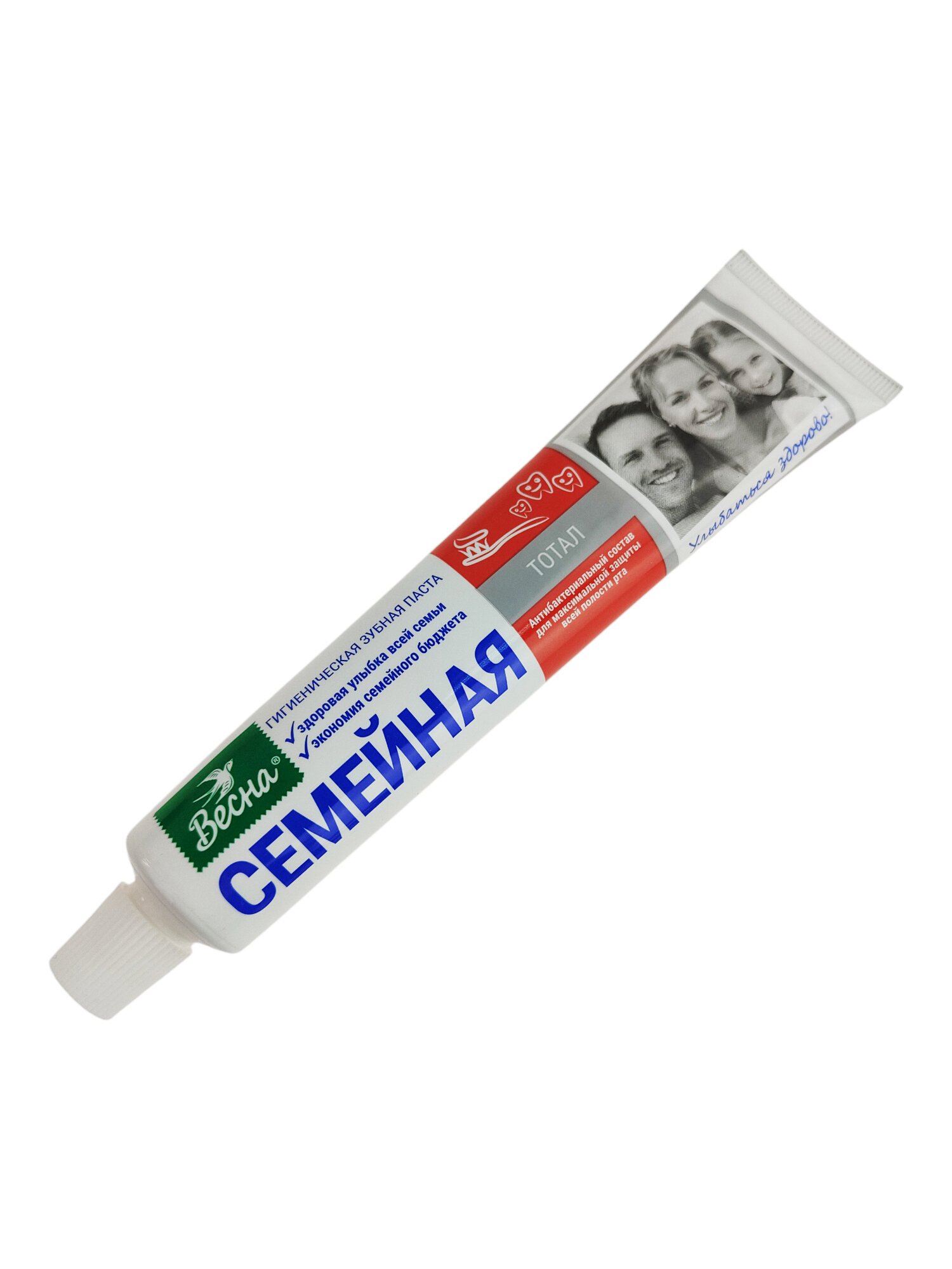 Паста зубная Весна Семейная, тотал, 90г