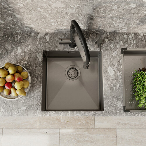 Изображение товара Мойка IDDIS Edifice EDI44G0i77 440*440 графит универсальный монтаж