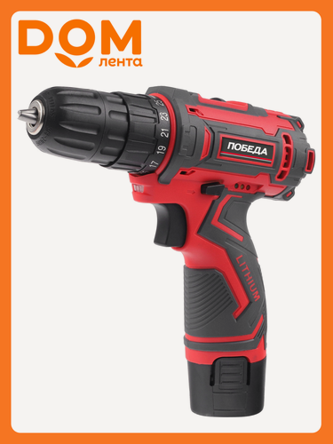 Изображение товара Дрель-шуруповёрт Победа ДА-12П/2, 12В, быстрозажимной патрон, подсветка, 2 скорости